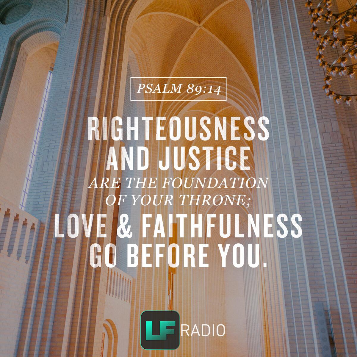 Psalm 89:14 - Verse of the Day