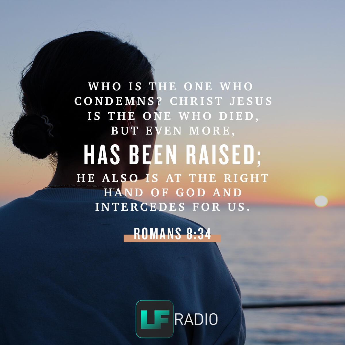 Romans 8:34 - Verse of the Day