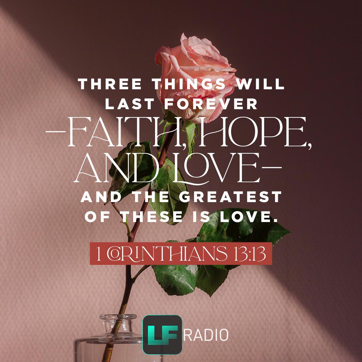 1 Corinthians 13:13 - Verse of the Day