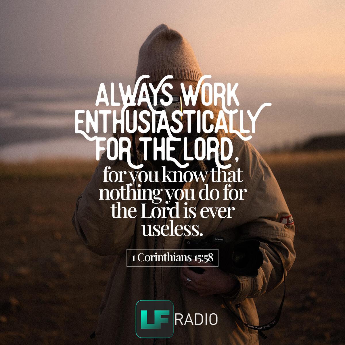 1 Corinthians 15:58 - Verse of the Day