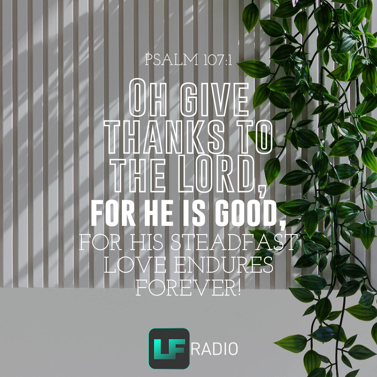 Psalm 107:1 - Verse of the Day