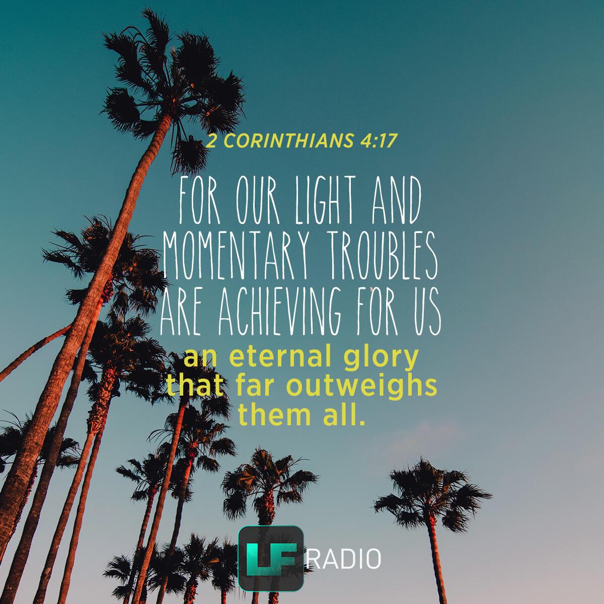 2 Corinthians 4:17 - Verse of the Day