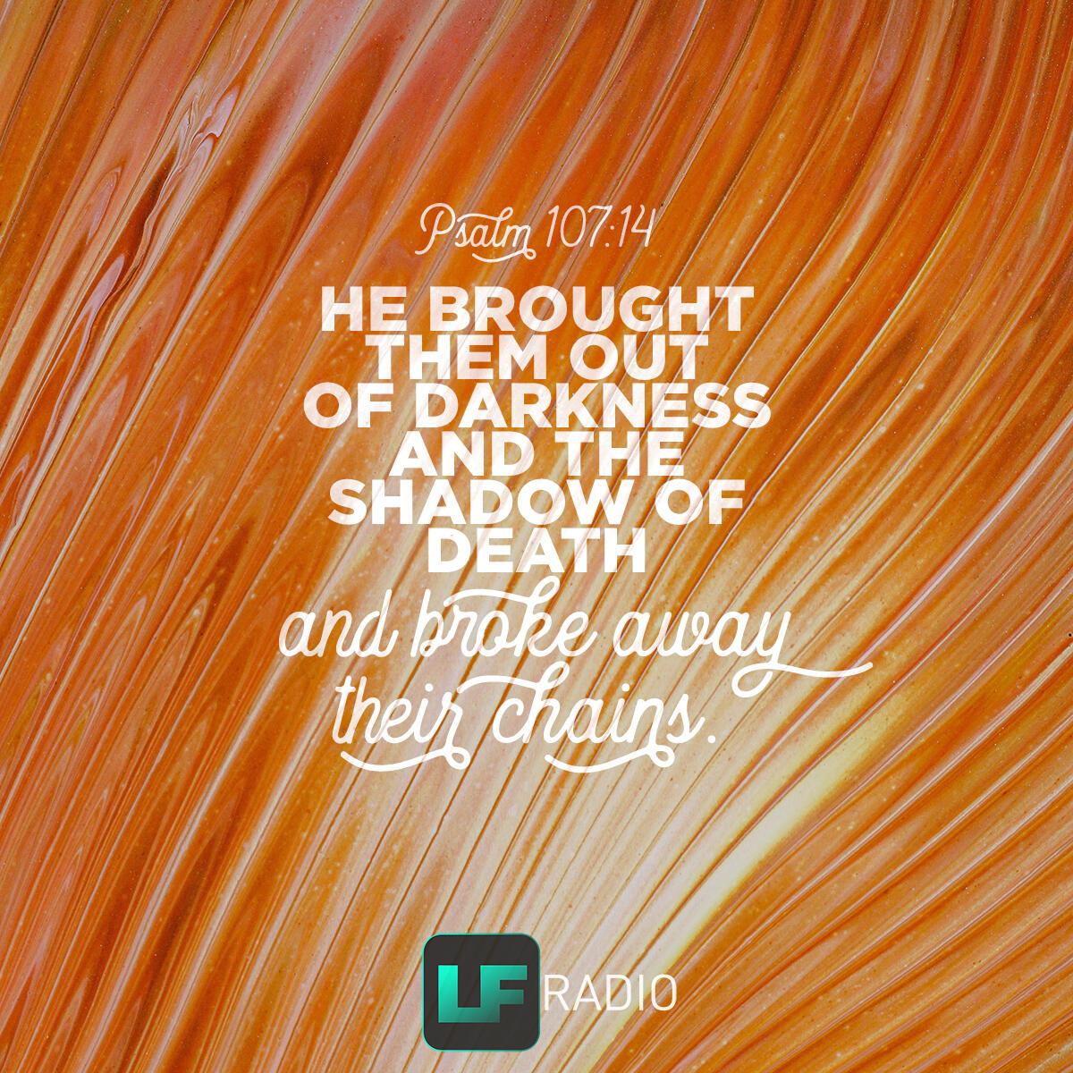 Psalm 107:14 - Verse of the Day