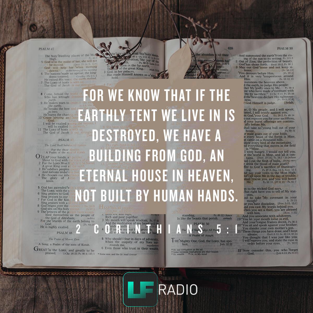 2 Corinthians 5:1 - Verse of the Day