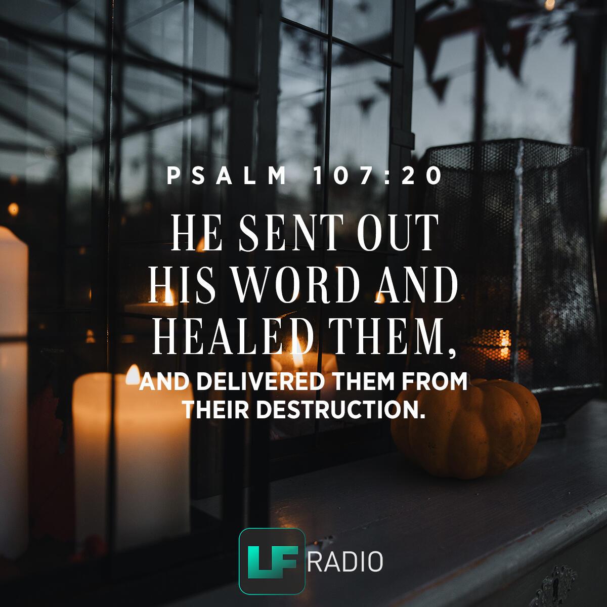 Psalm 107:20 - Verse of the Day