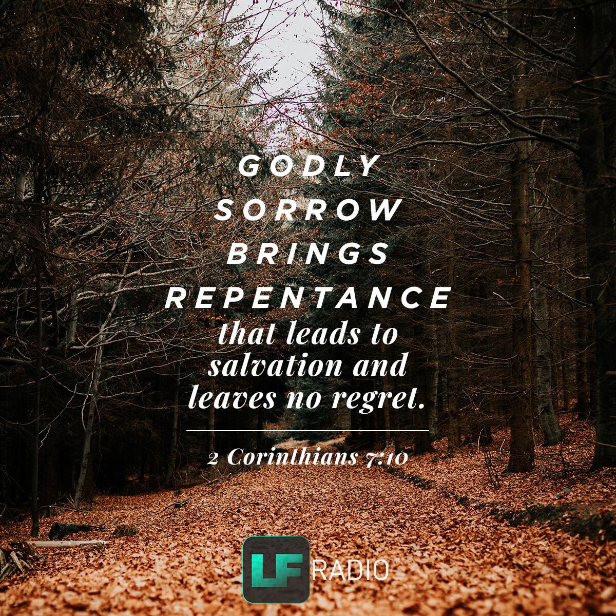 2 Corinthians 7:10 - Verse of the Day
