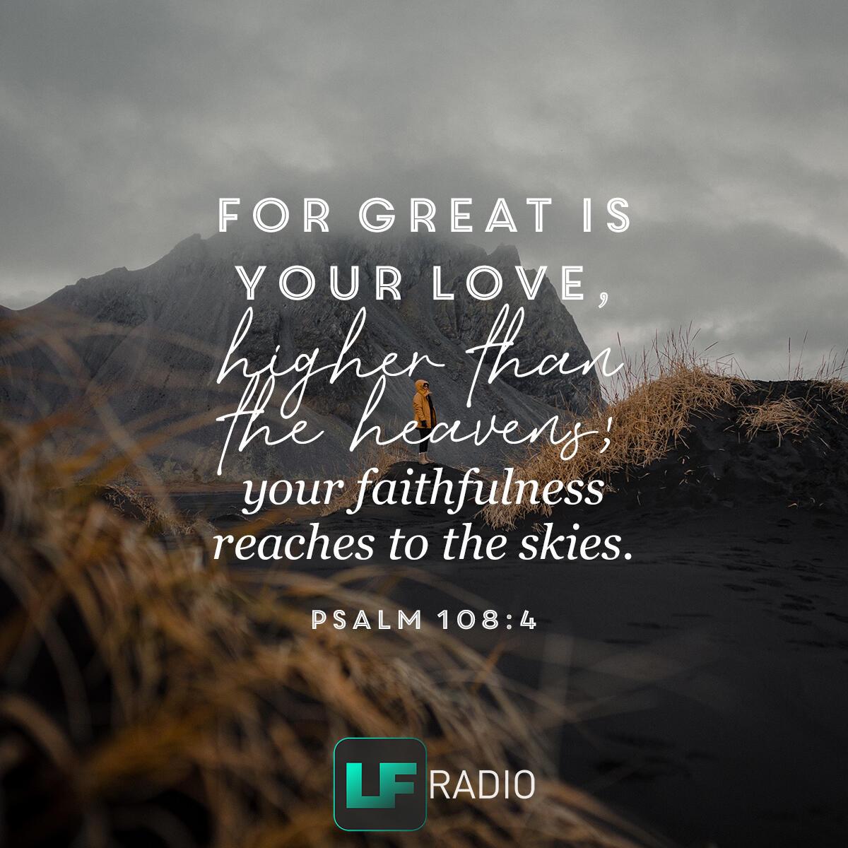 Psalm 108:4 - Verse of the Day