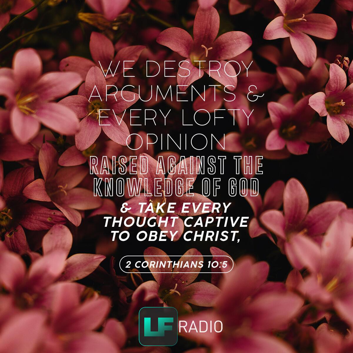 2 Corinthians 10:5 - Verse of the Day