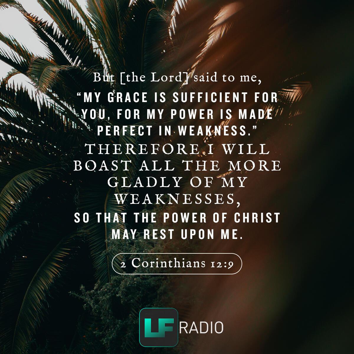 2 Corinthians 12:9 - Verse of the Day