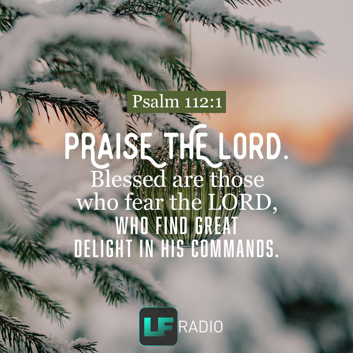 Psalm 112:1 - Verse of the Day