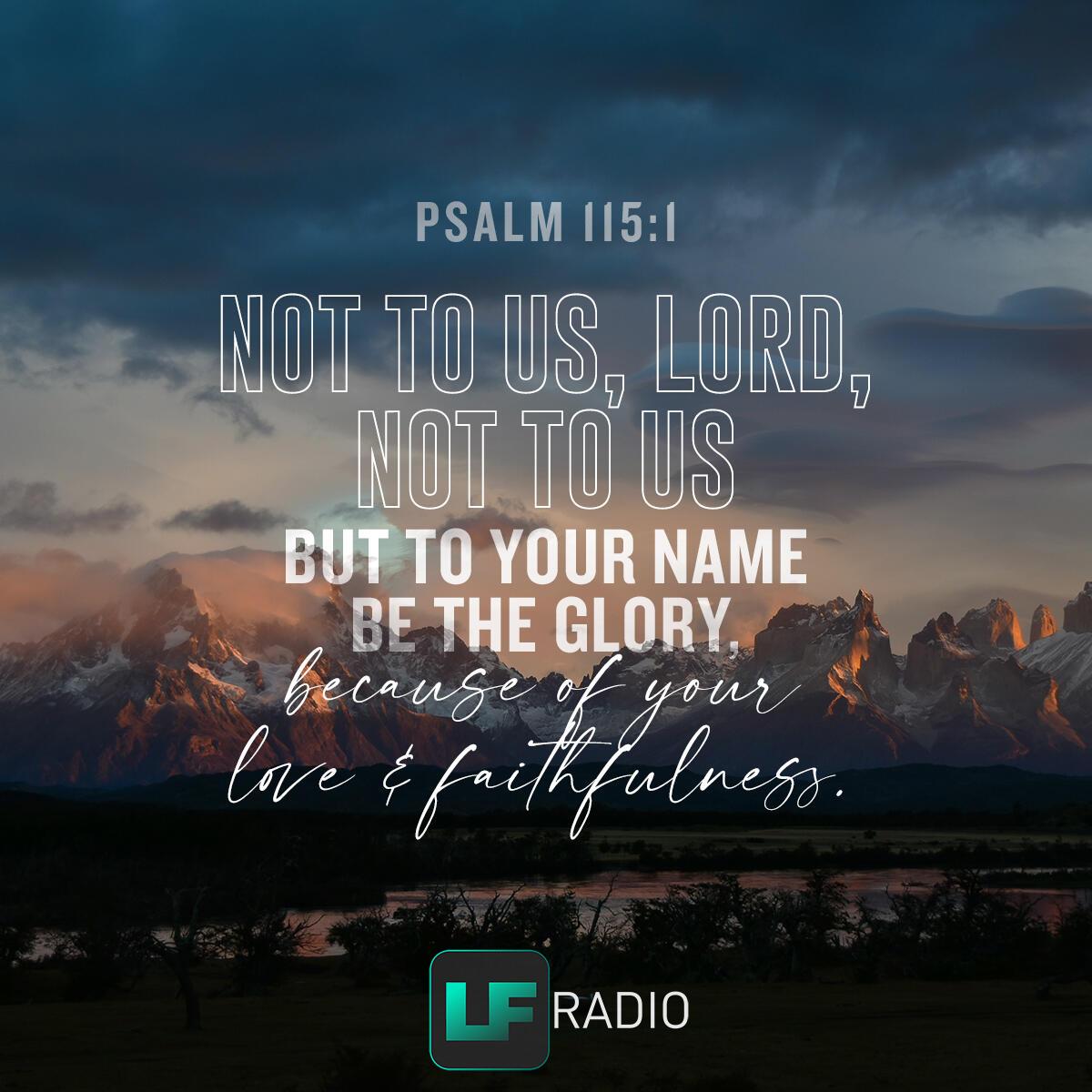 Psalm 115:1 - Verse of the Day