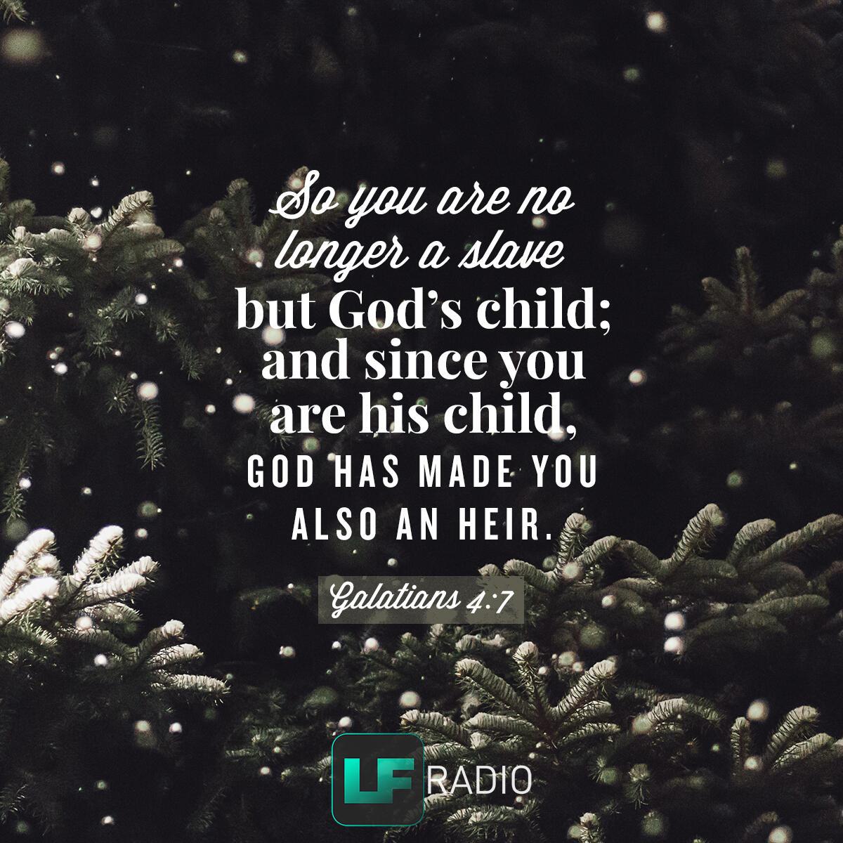Galatians 4:7 - Verse of the Day