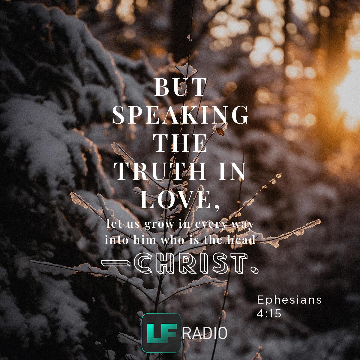 Ephesians 4:15 - Verse of the Day