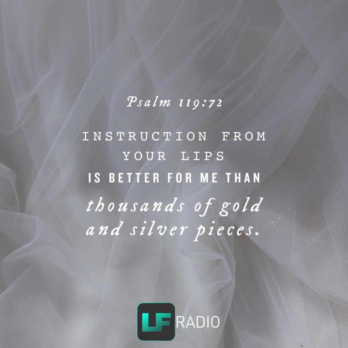 Psalm 119:72 - Verse of the Day
