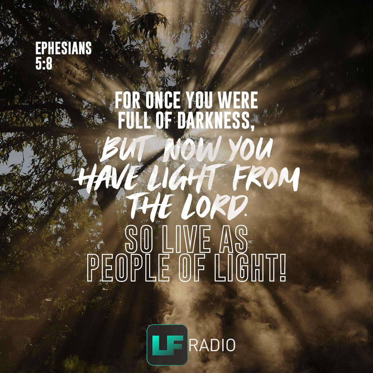 Ephesians 5:8 - Verse of the Day