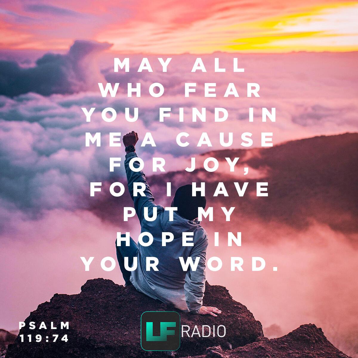 Psalm 119:74 - Verse of the Day