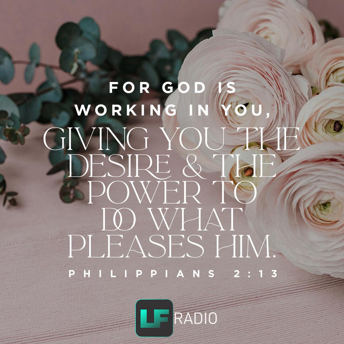 Philippians 2:13 - Verse of the Day