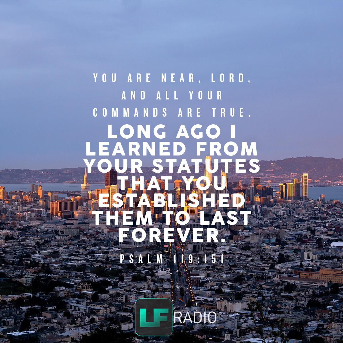Psalm 119:151 - Verse of the Day