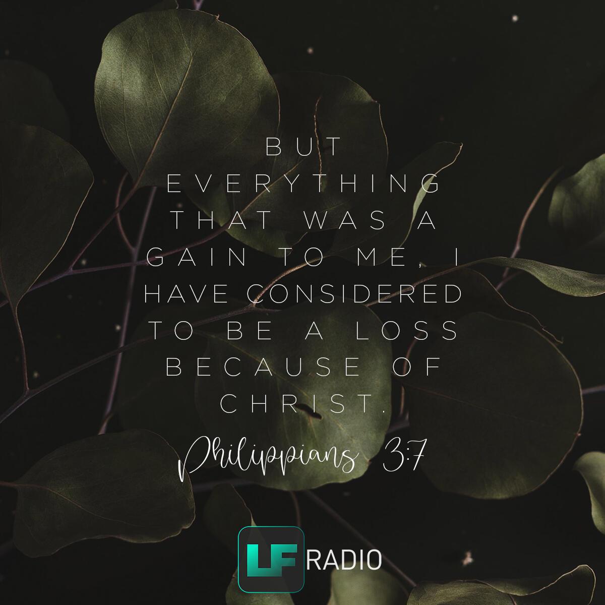 Philippians 3:7 - Verse of the Day