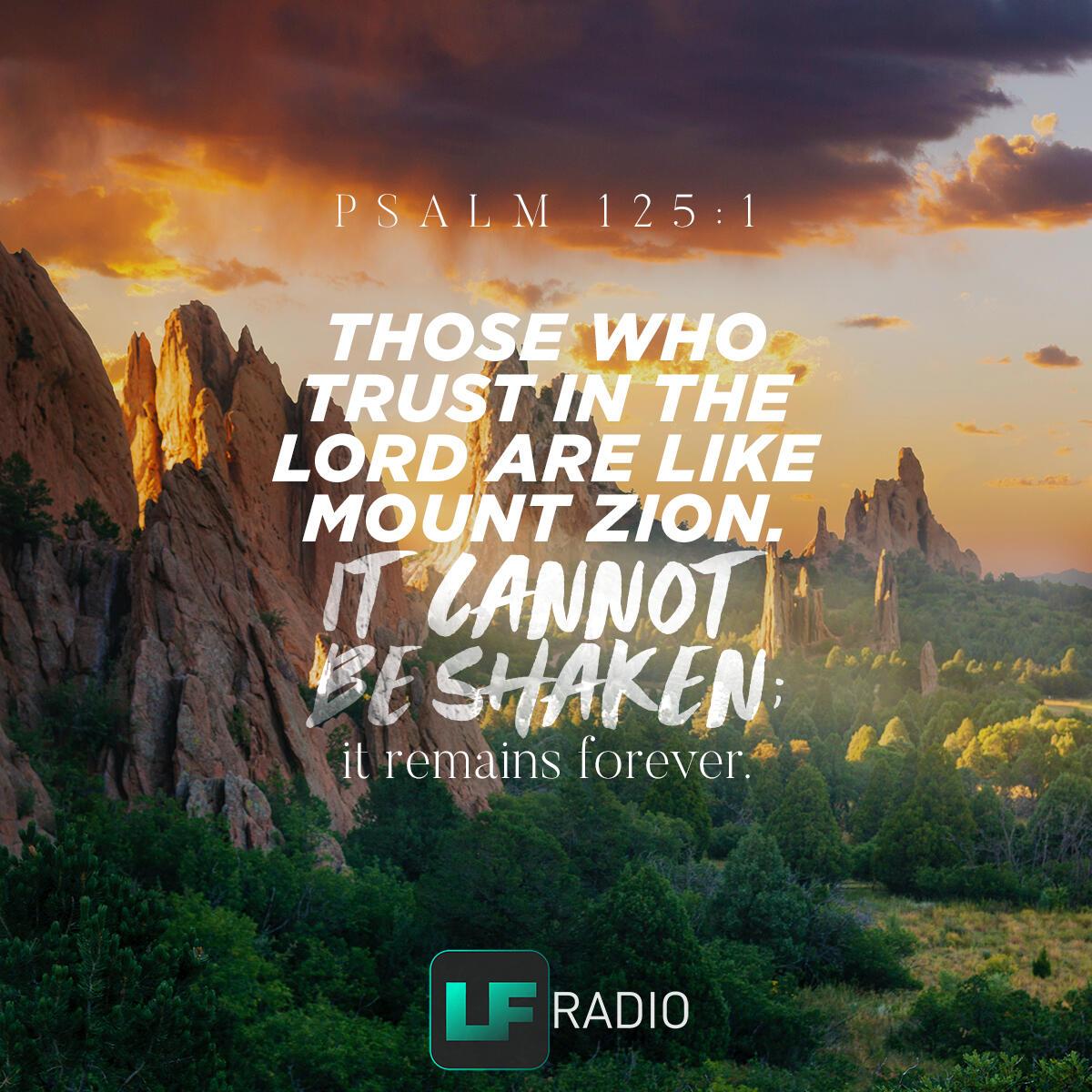 Psalm 125:1 - Verse of the Day