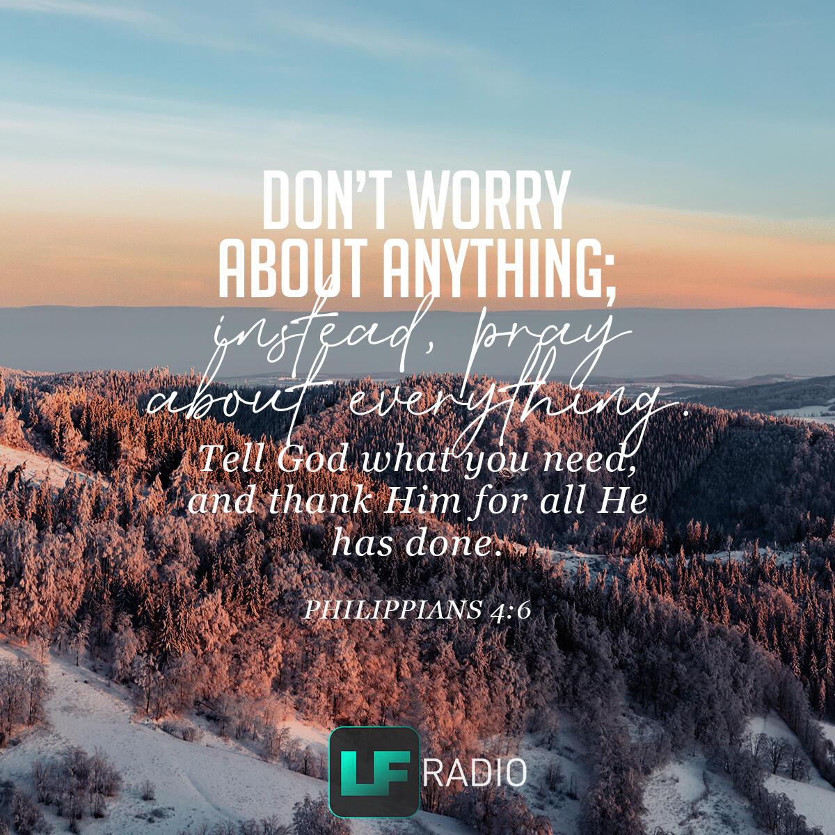 Philippians 4:6 - Verse of the Day