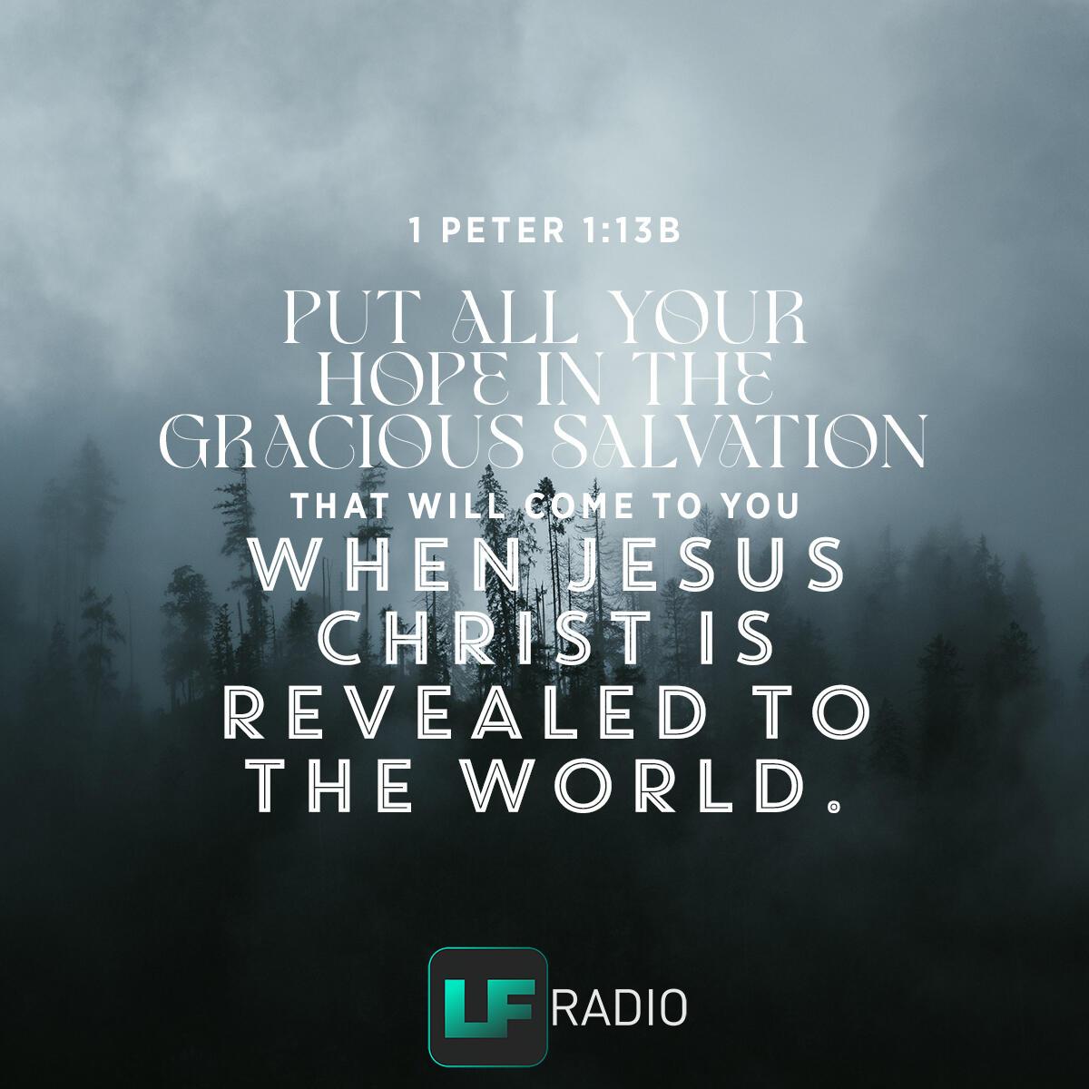 1 Peter 1:13b - Verse of the Day