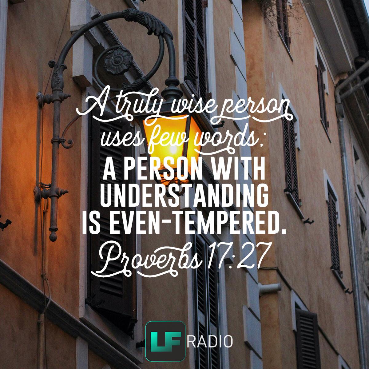 Proverbs 17:27 - Verse of the Day