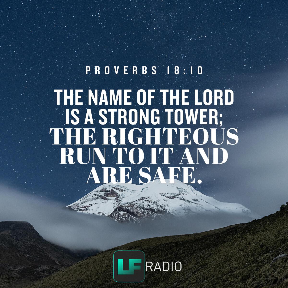 Proverbs 18:10 - Verse of the Day