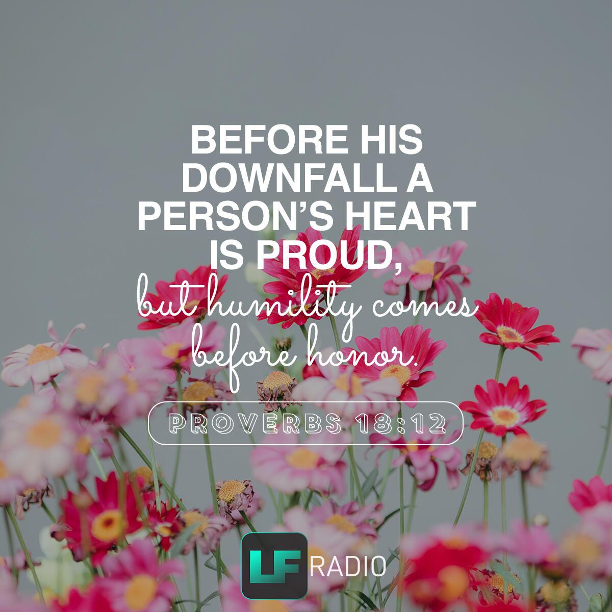 Proverbs 18:12 - Verse of the Day