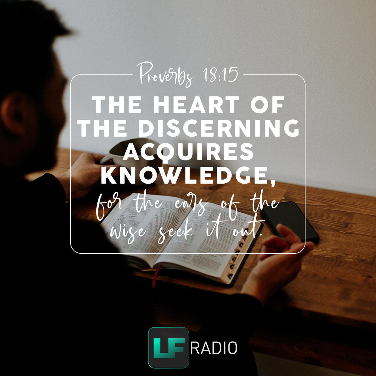 Proverbs 18:15 - Verse of the Day