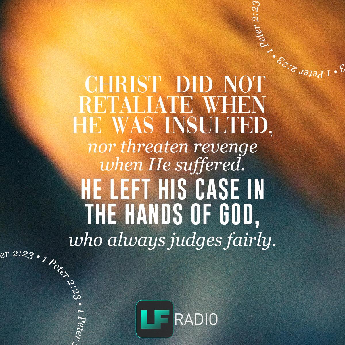 1 Peter 2:23 - Verse of the Day