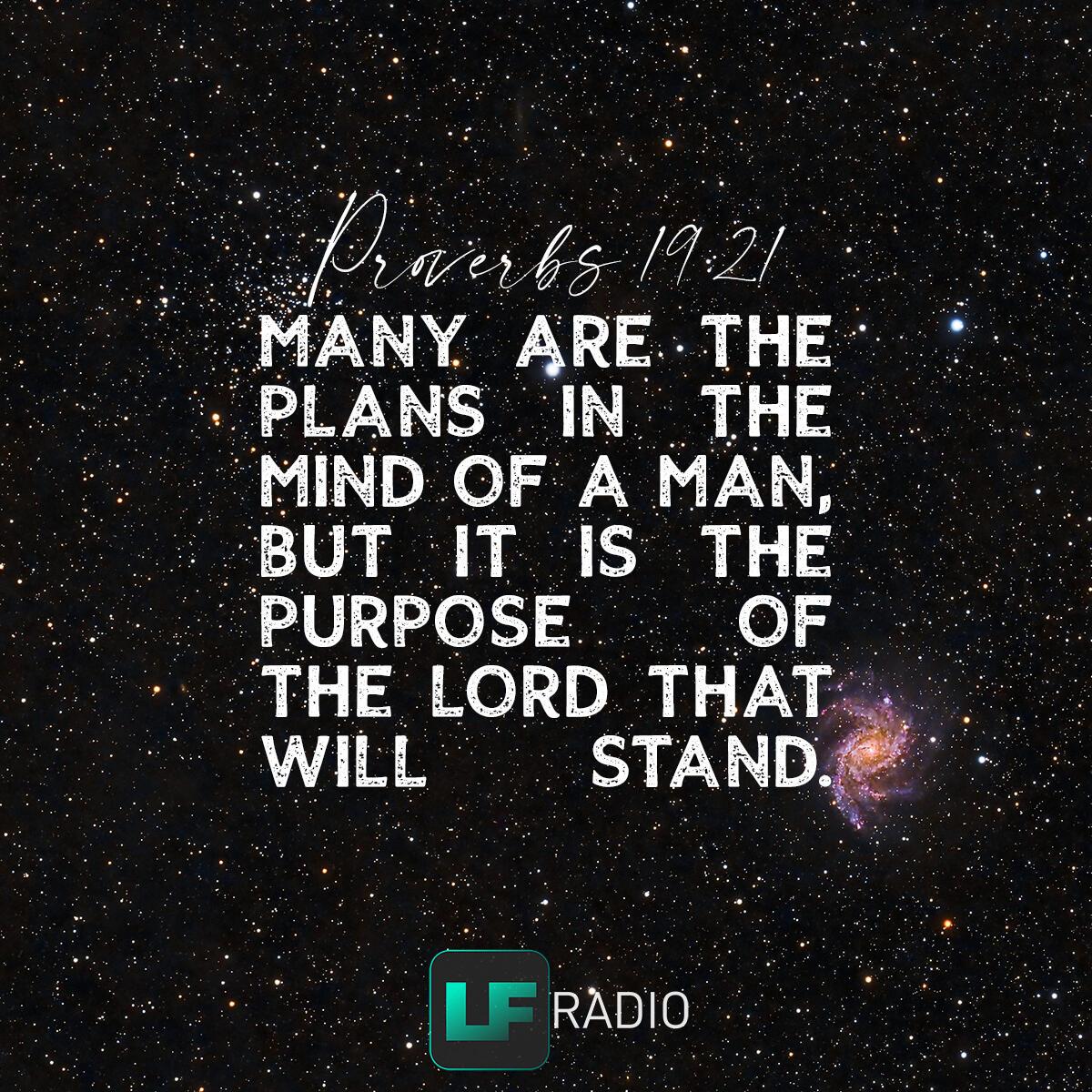 Proverbs 19:21 - Verse of the Day
