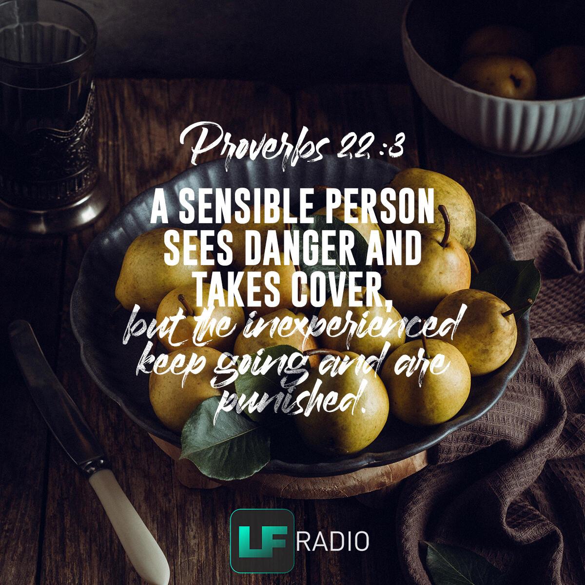 Proverbs 22:3 - Verse of the Day
