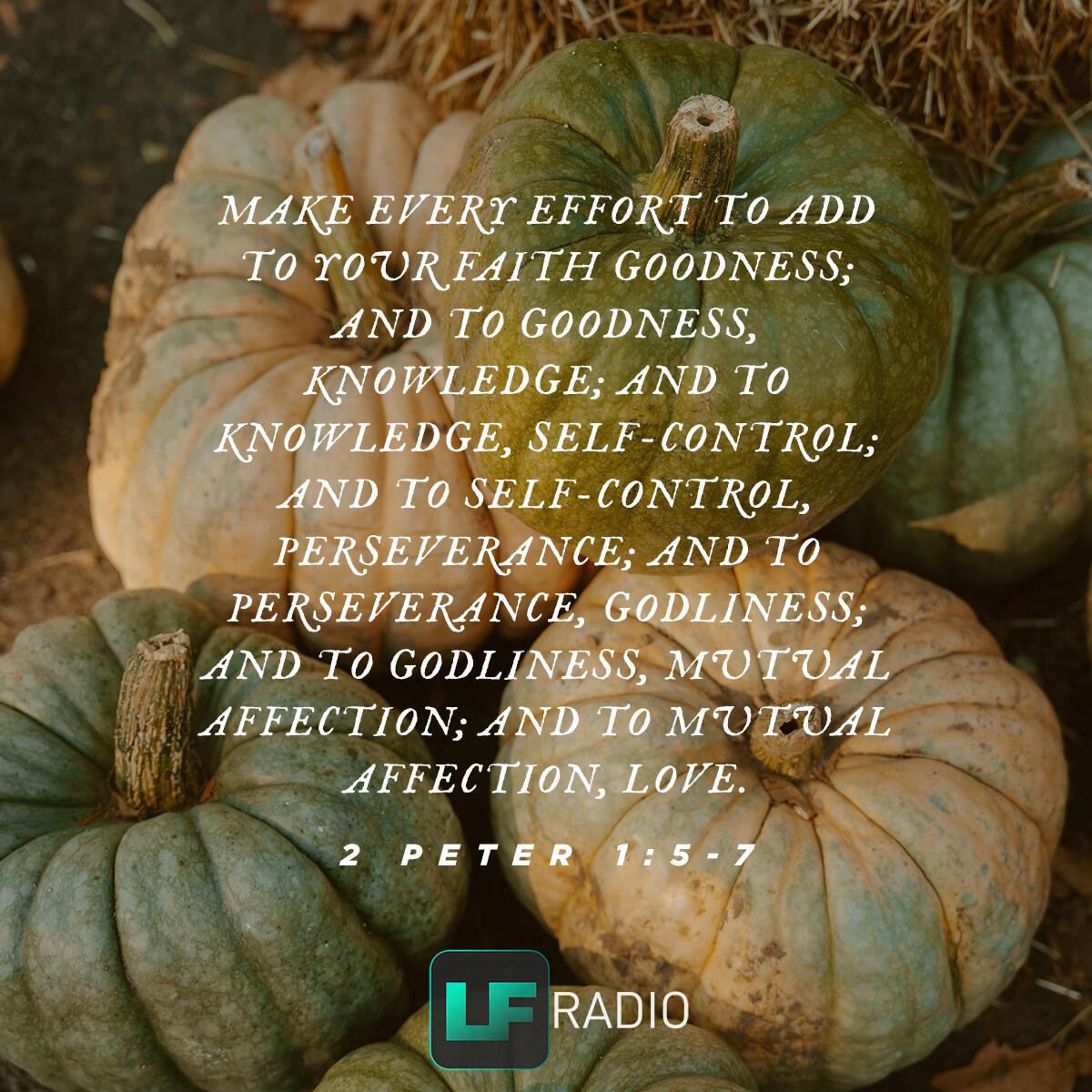 2 Peter 1:5-7 - Verse of the Day