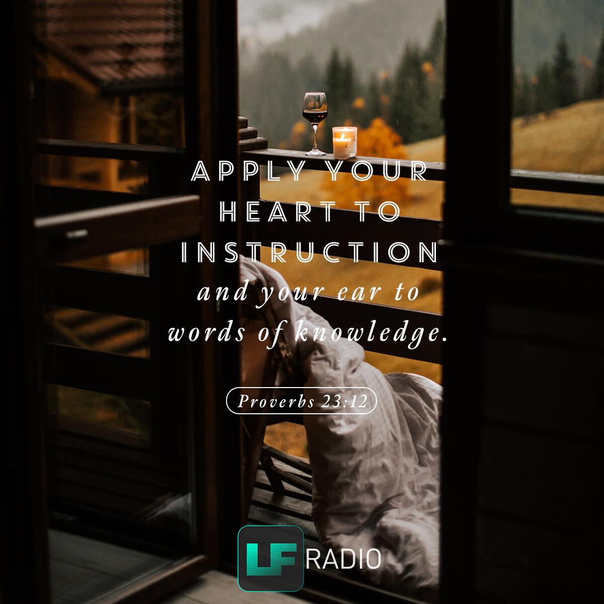 Proverbs 23:12 - Verse of the Day