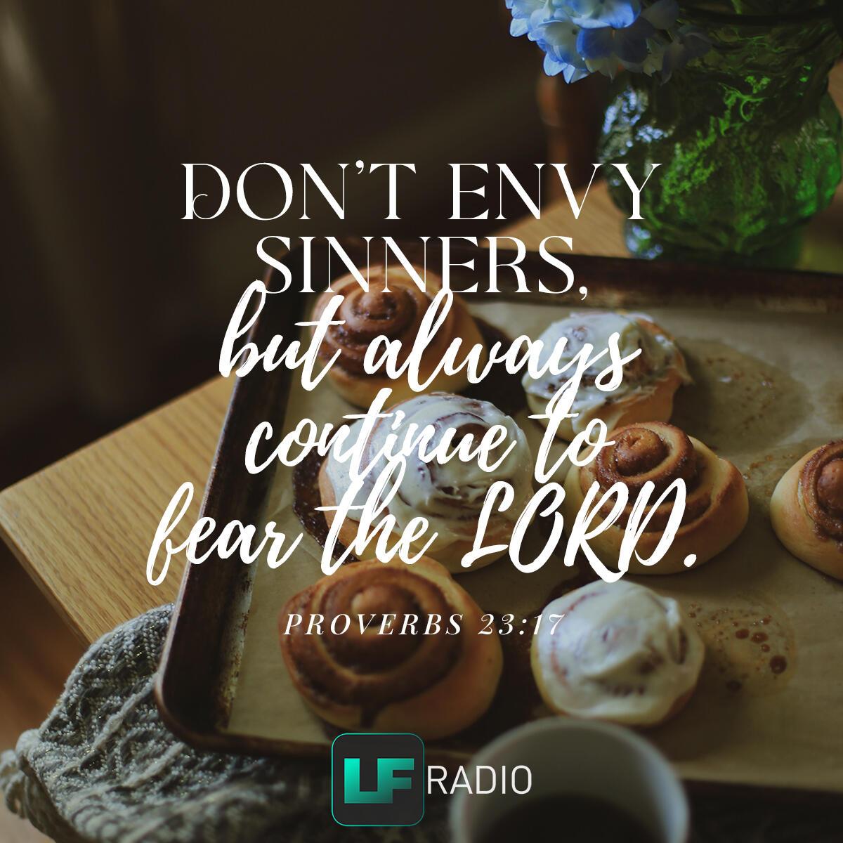 Proverbs 23:17 - Verse of the Day