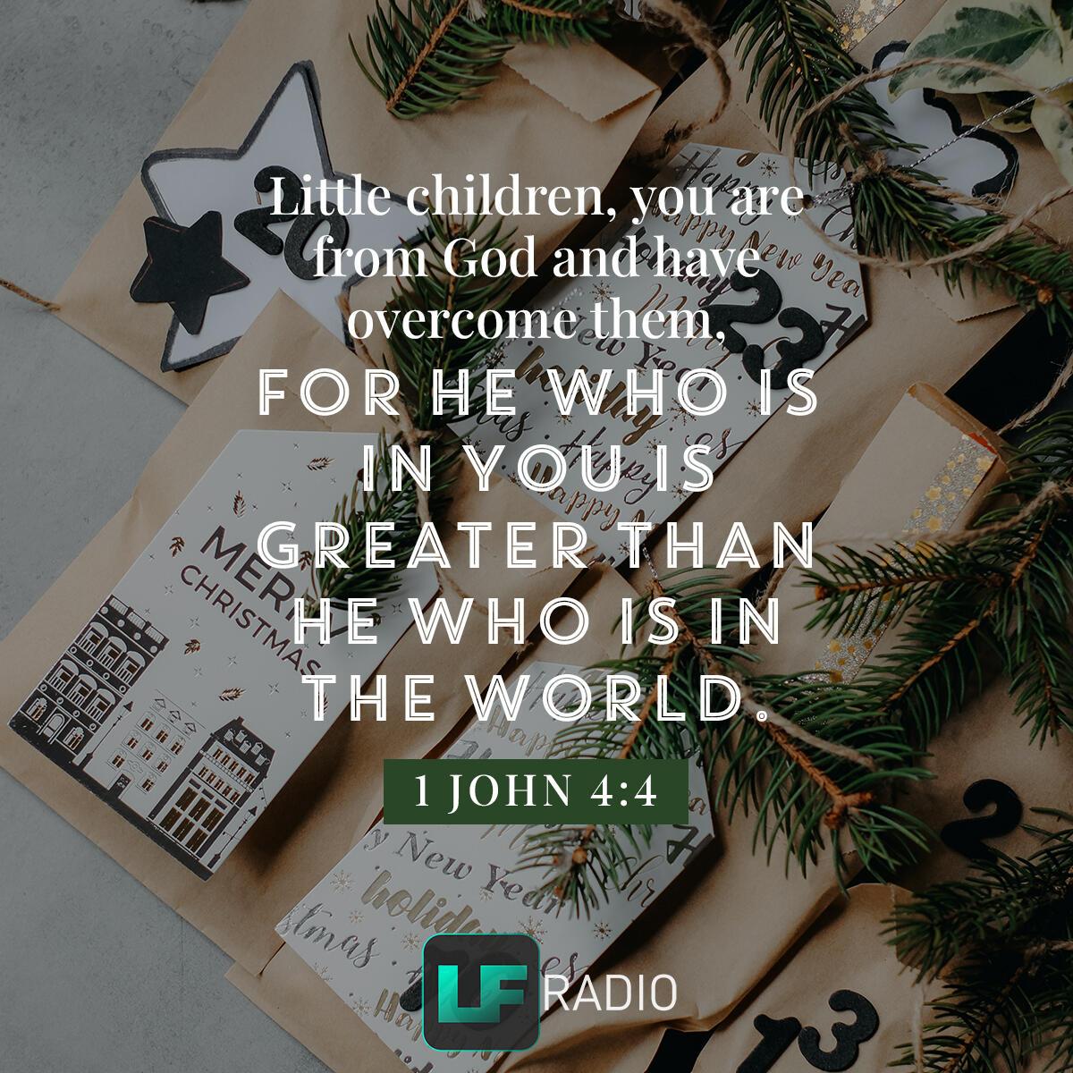 1 John 4:4 - Verse of the Day