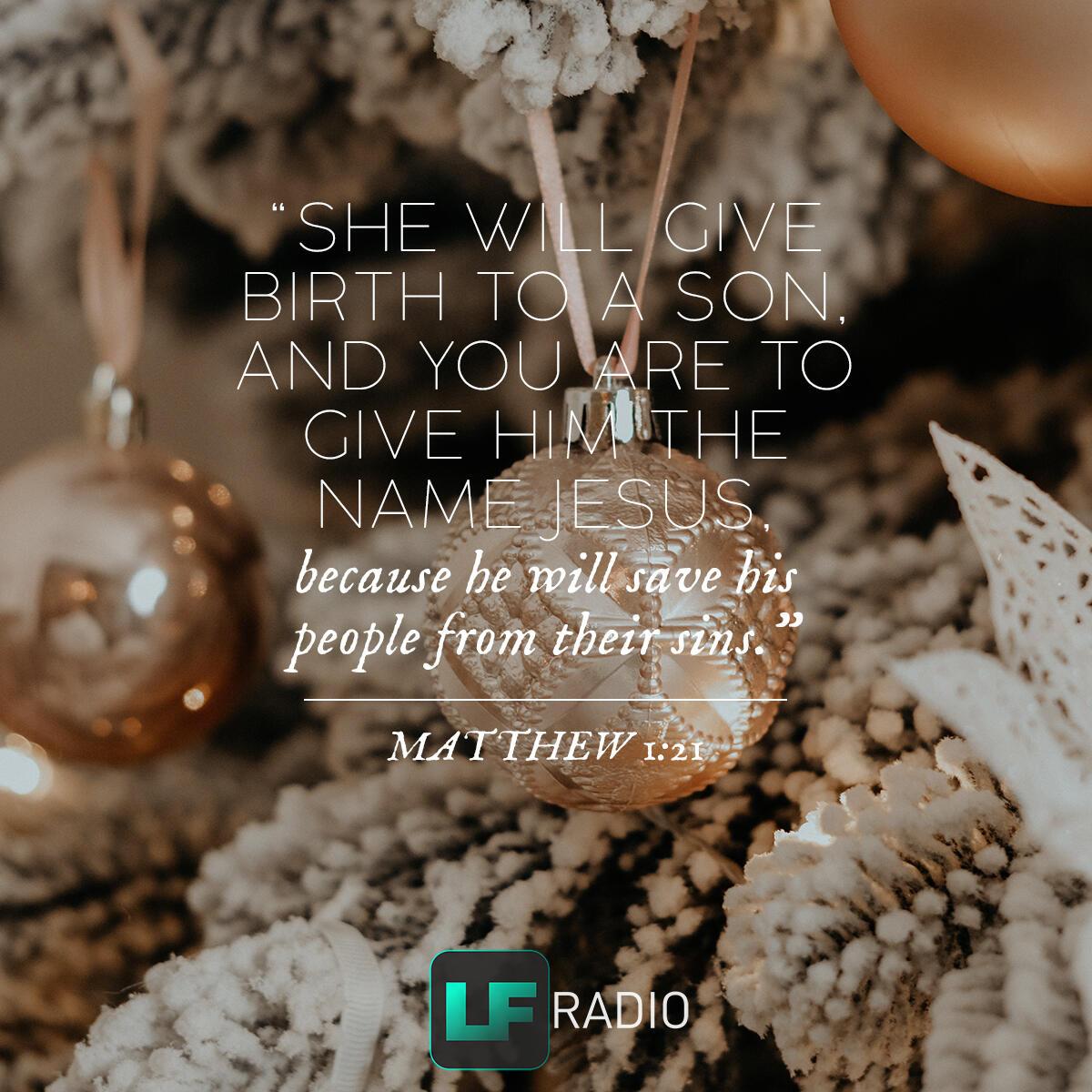 Matthew 1:21 - Verse of the Day