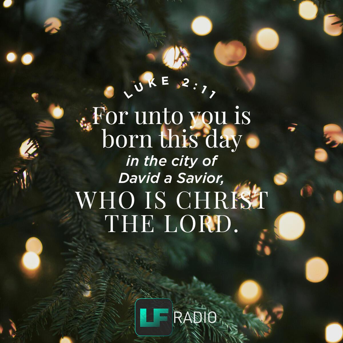 Luke 2:11 - Verse of the Day