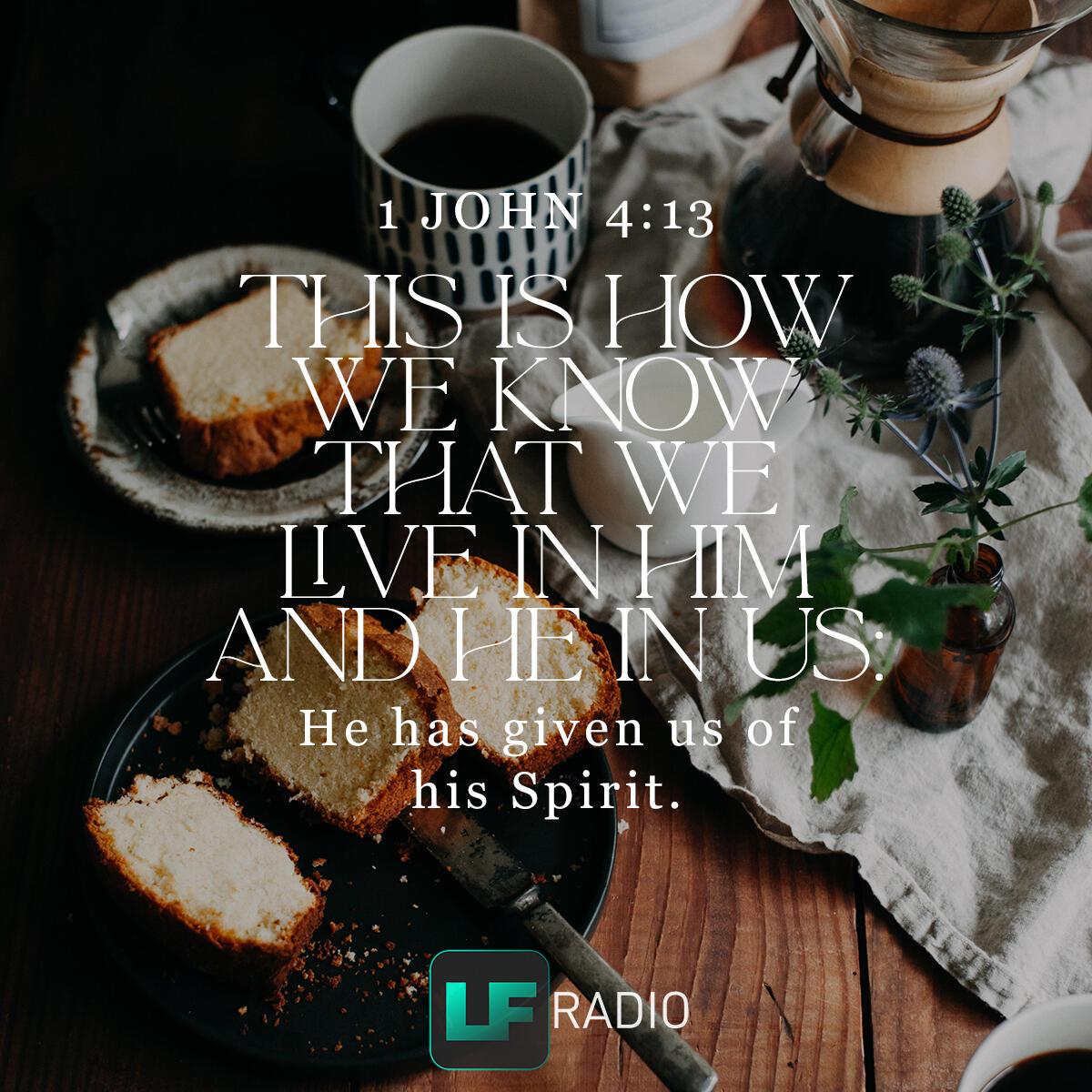 1 John 4:13 - Verse of the Day