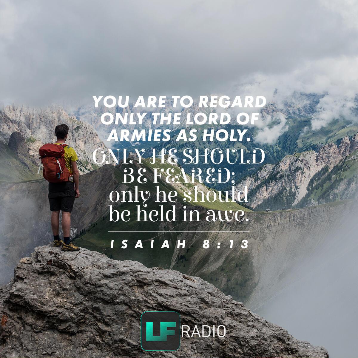 Isaiah 8:13 - Verse of the Day
