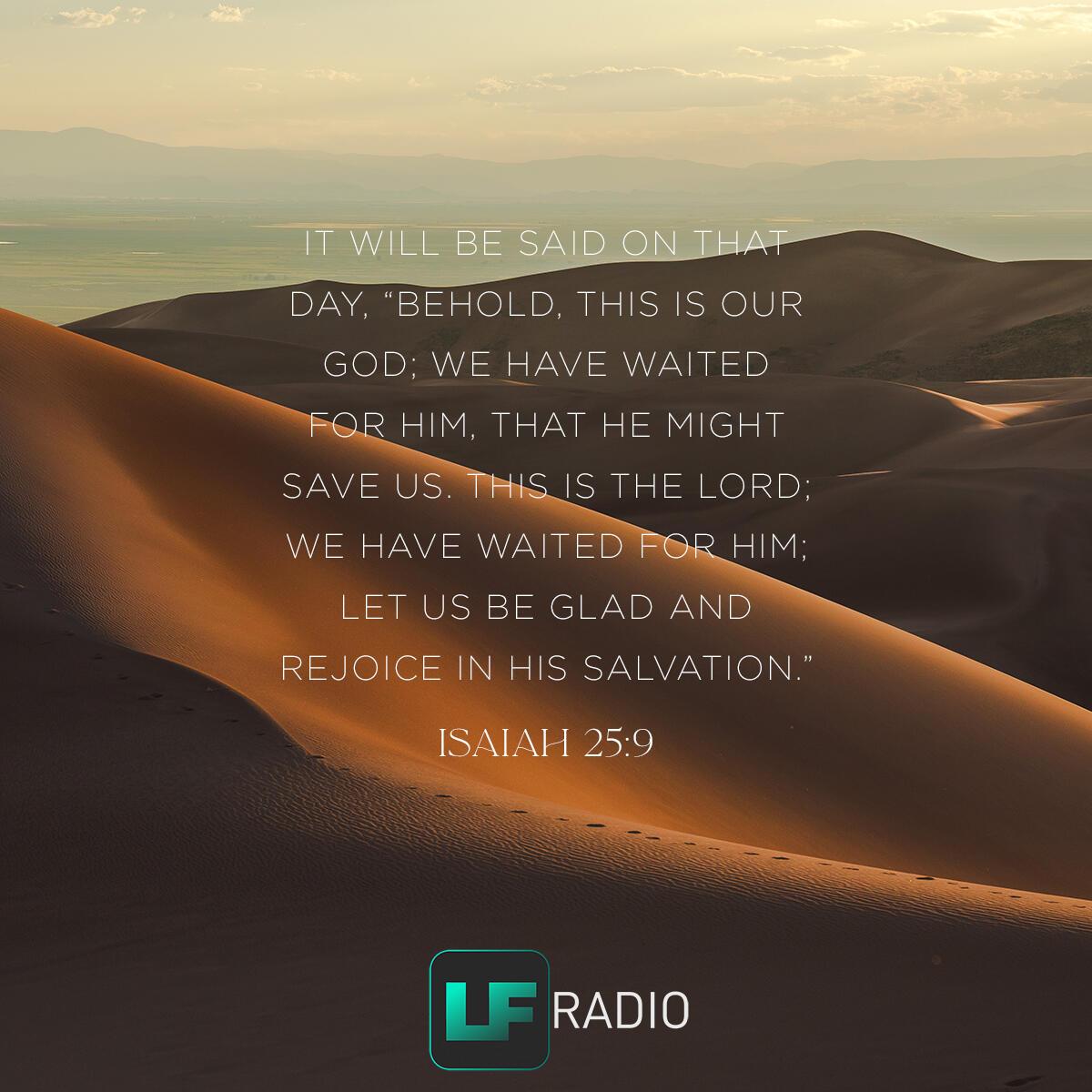 Isaiah 25:9 - Verse of the Day
