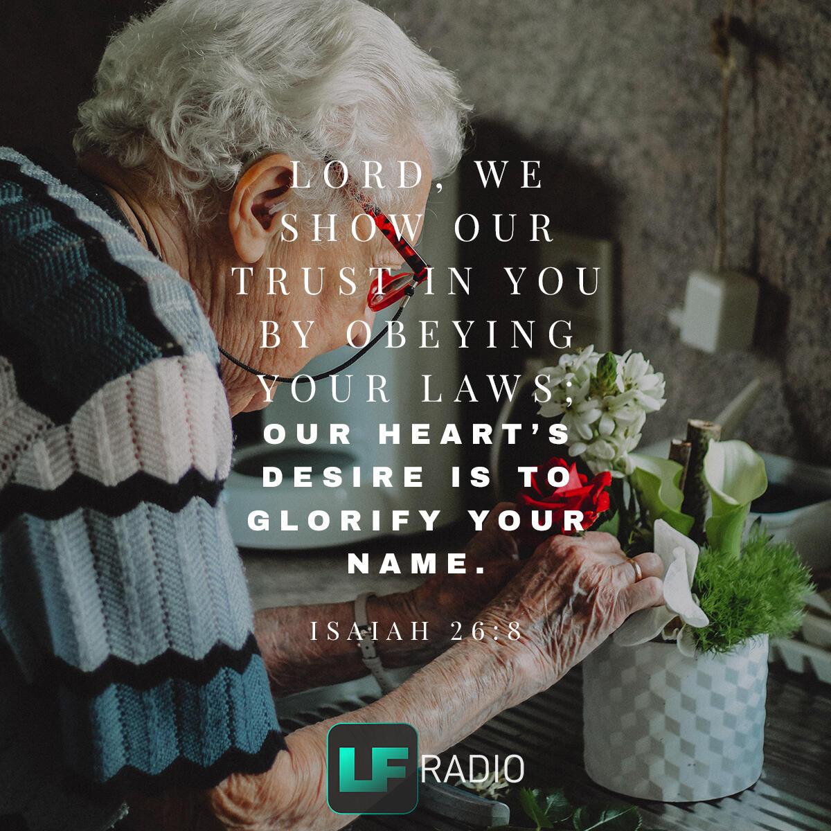 Isaiah 26:8 - Verse of the Day