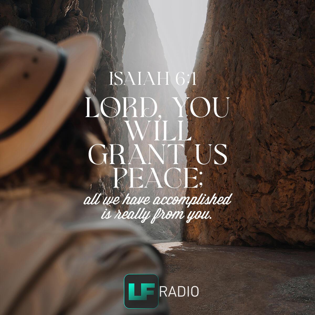 Isaiah 26:12 - Verse of the Day