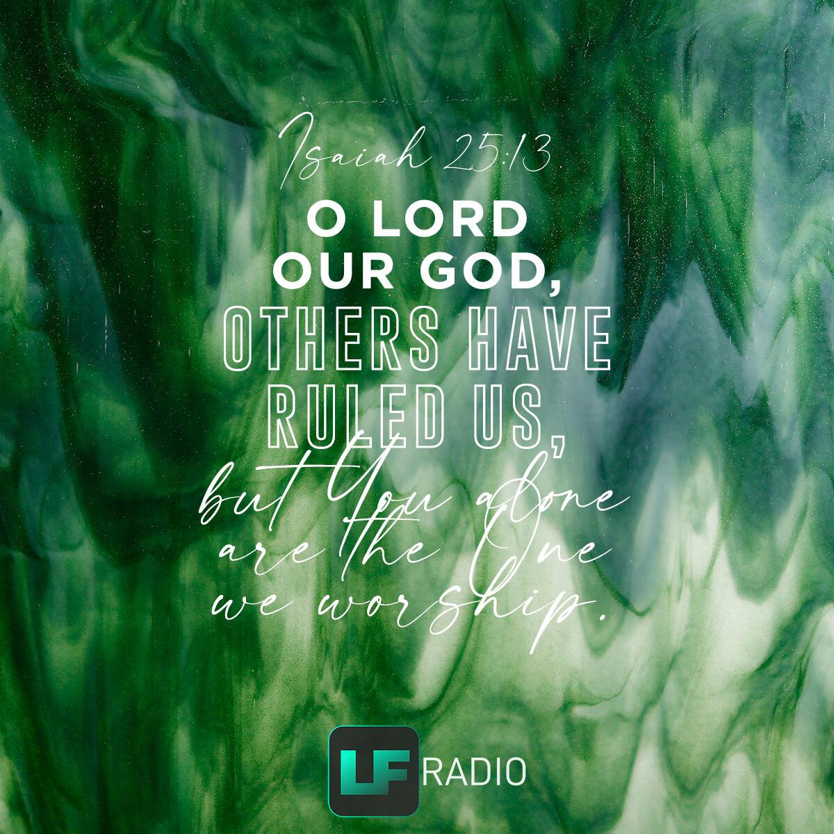 Isaiah 25:13 - Verse of the Day
