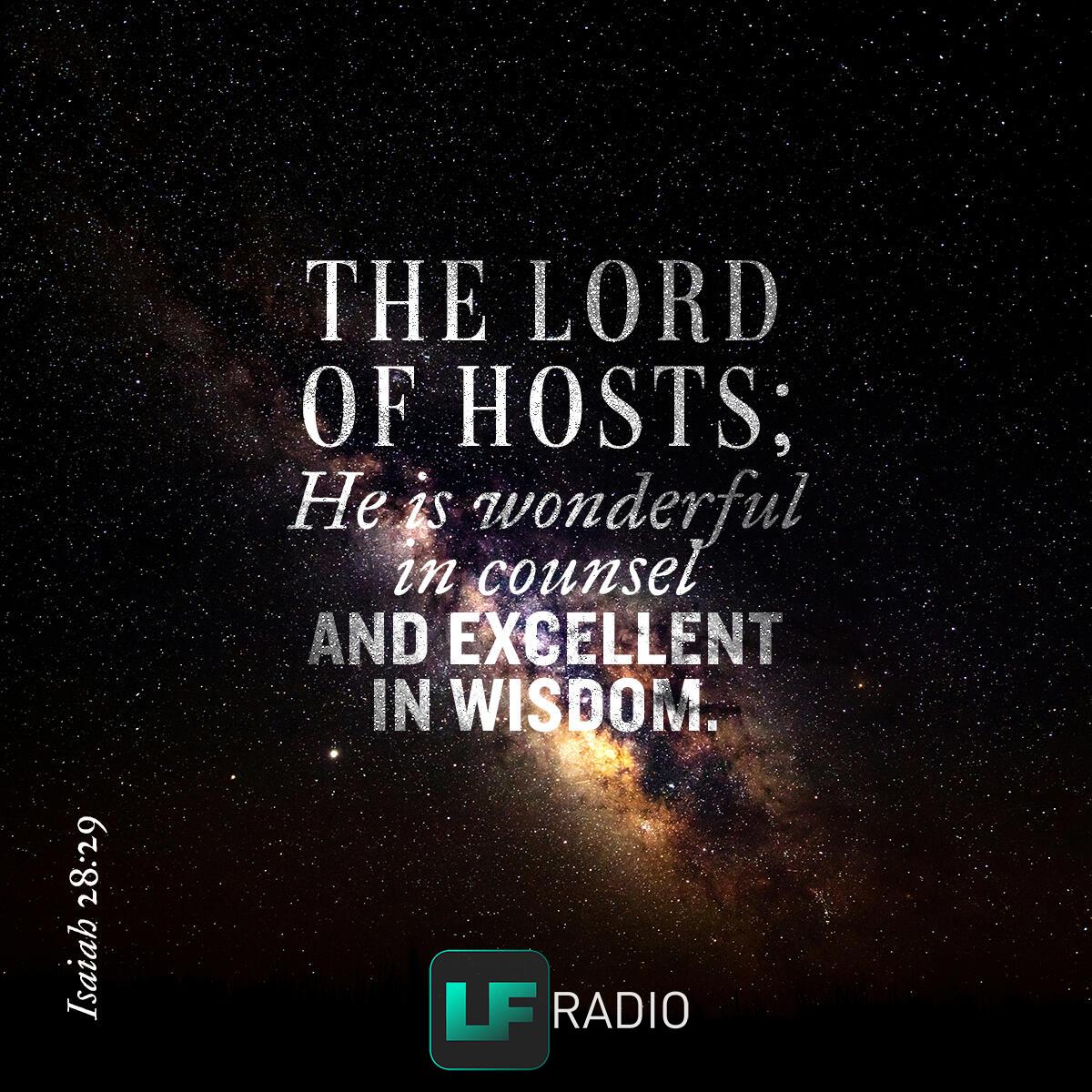 Isaiah 28:29 - Verse of the Day