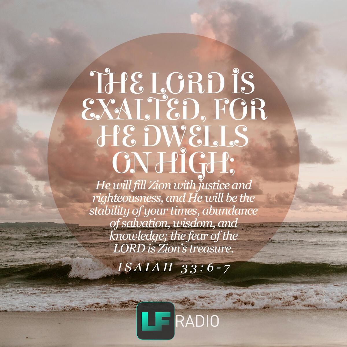 Isaiah 33:6-7 - Verse of the Day