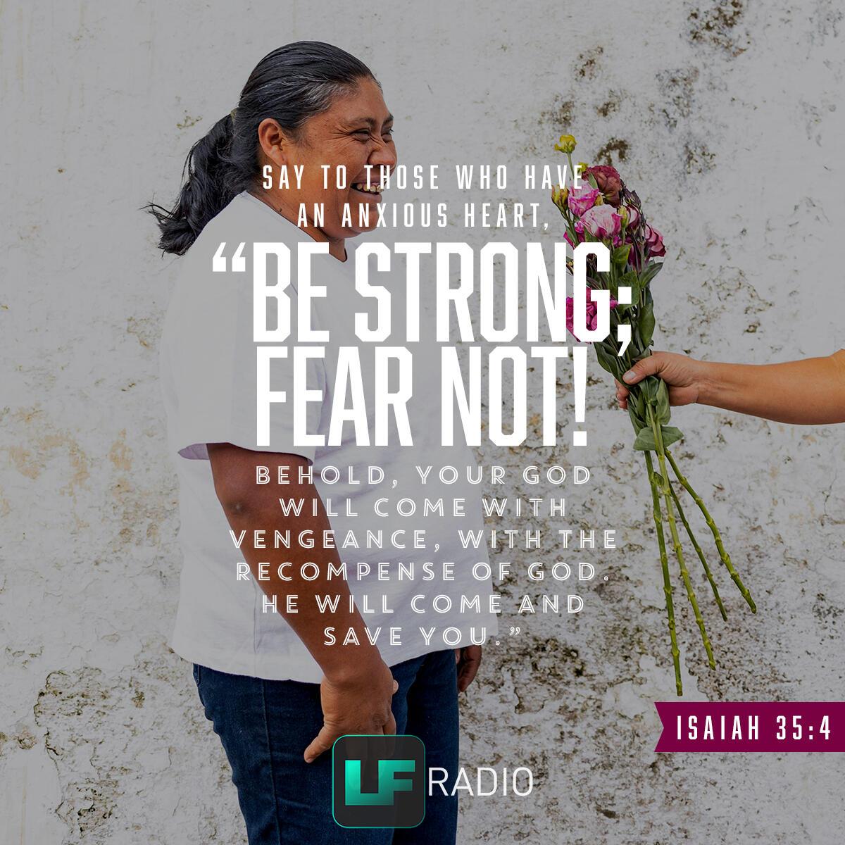 Isaiah 35:4 - Verse of the Day