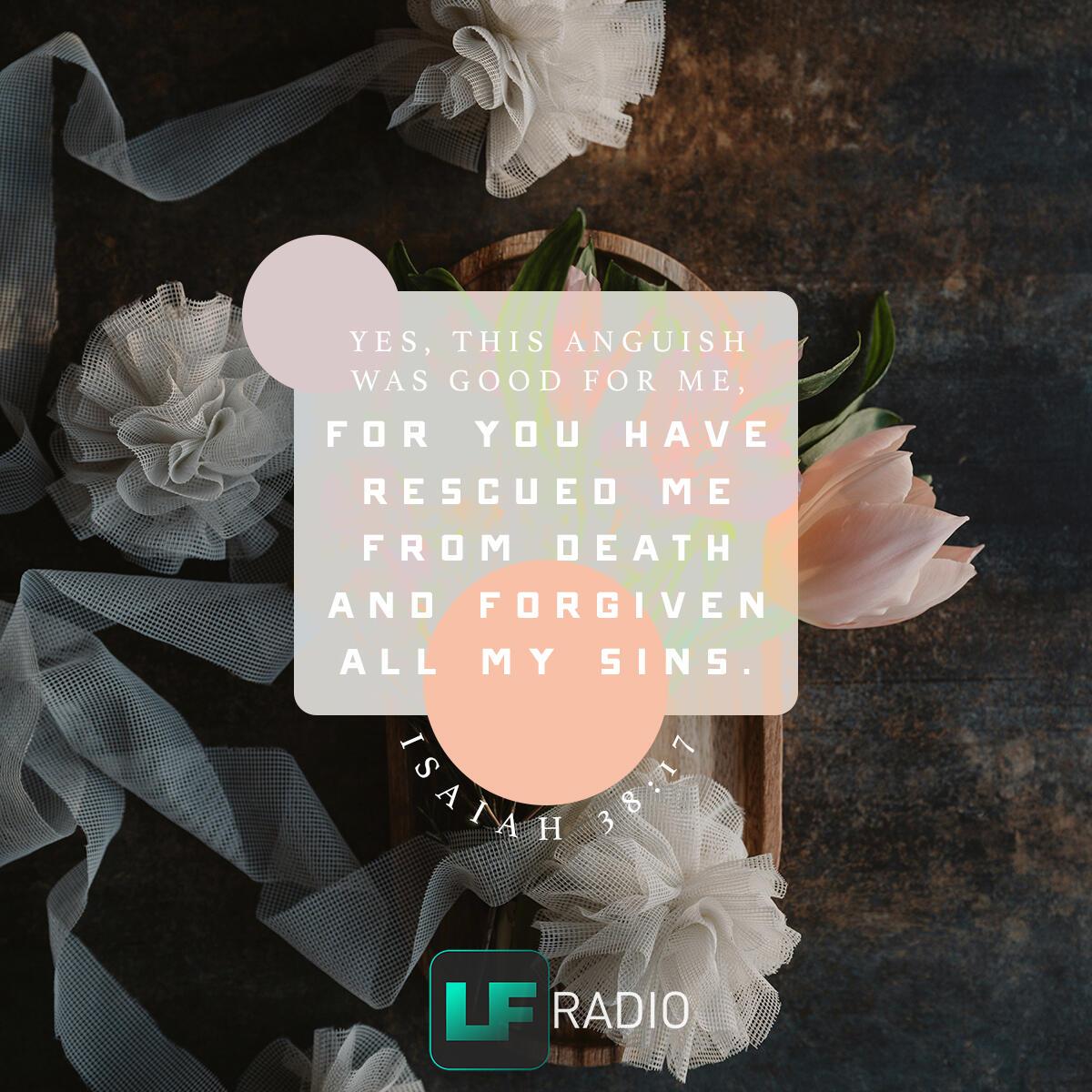 Isaiah 38:17 - Verse of the Day