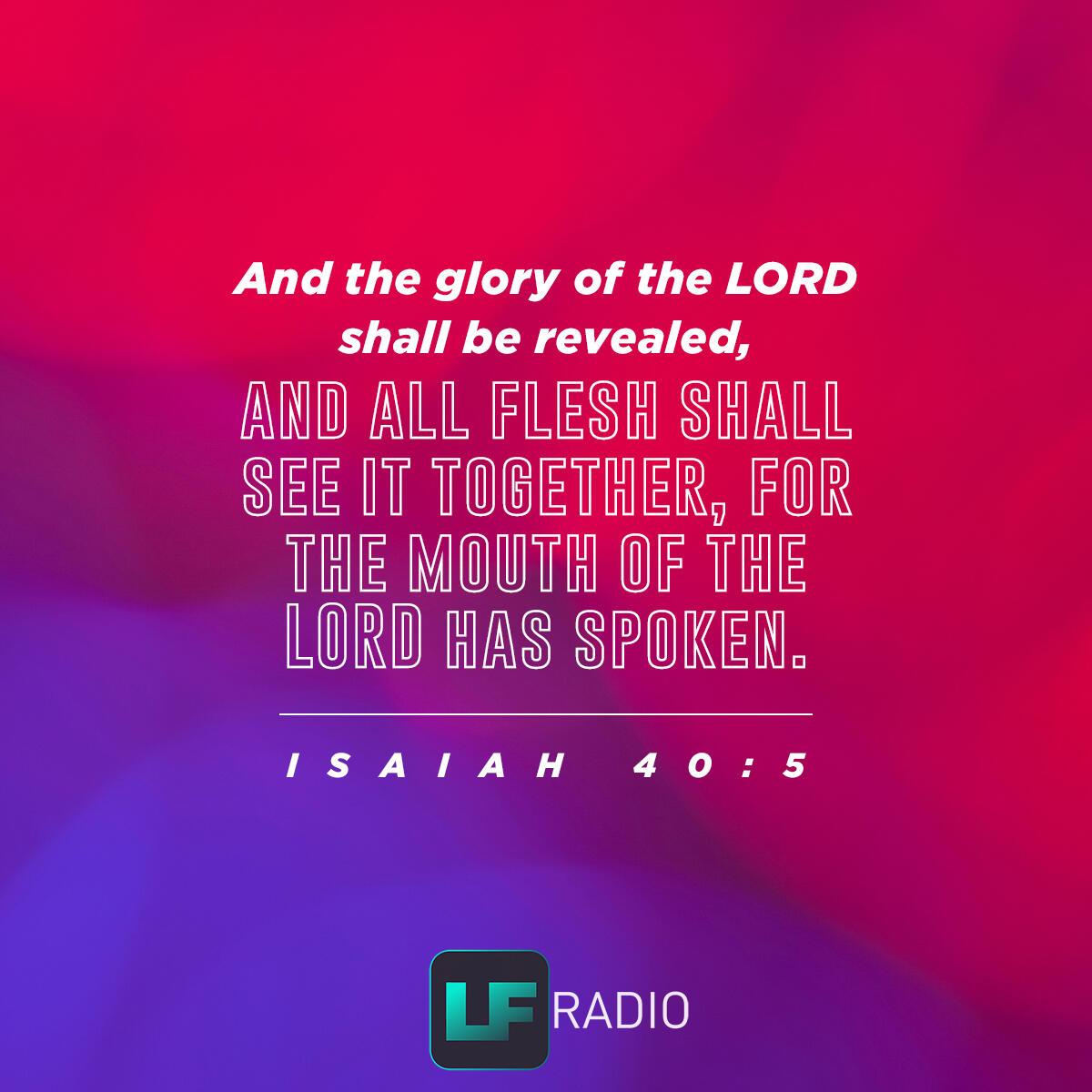 Isaiah 40:5 - Verse of the Day